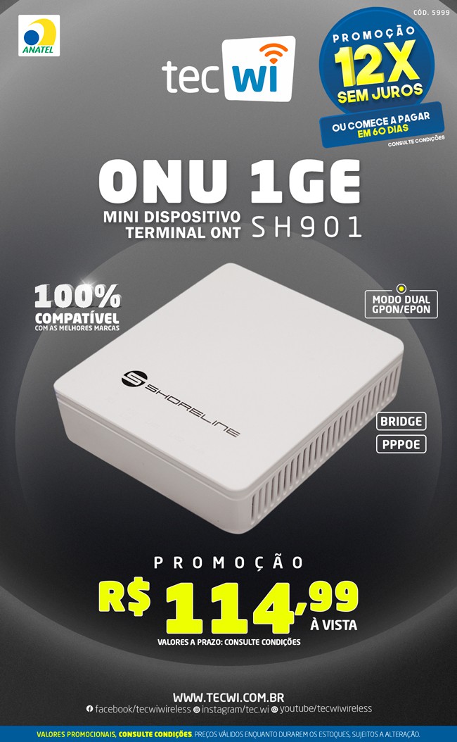 TecWi ONU 1GE SH901